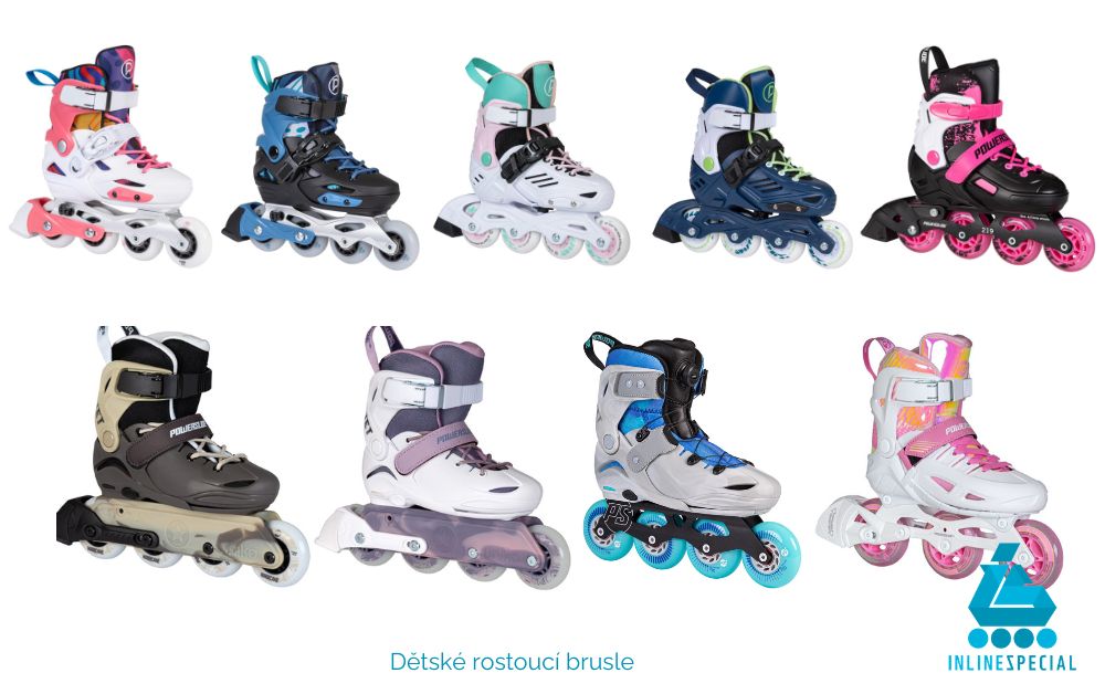 Top dětské brusle nastavitelne rostouci powerslide k2 rollerblade